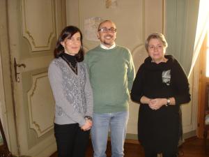 Un momento della conferenza stampa di presentazione dell’evento: da sinistra Angela Mora, Alberto Gemelli e il Sindaco Anna Tinivella